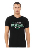 PCHS Celtics Baseball Retro Number BELLA T shirt Available in 3 different colors