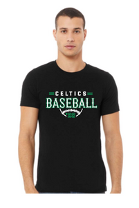 PCHS Celtics Baseball Retro Number BELLA T shirt Available in 3 different colors