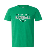 PCHS Celtics Baseball Retro Number Gildan Softstyle T shirt Available in 3 different colors