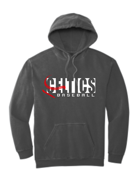 PCHS Celtics Baseball Comfort Colors Hooded Sweatshirt Available in 2 different colors
