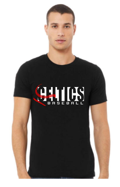 PCHS Celtics Baseball BELLA T shirt Available in 2 different colors