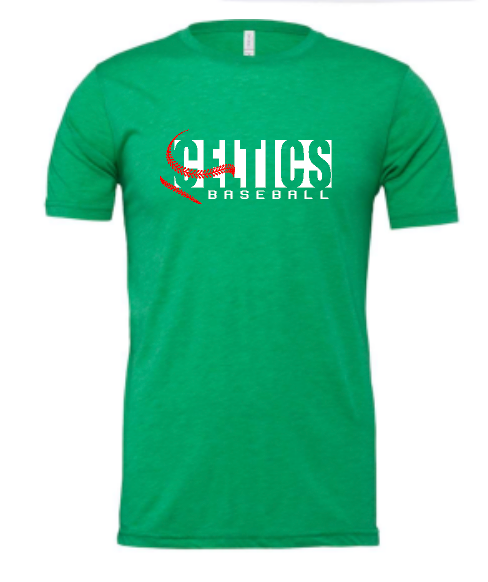 PCHS Celtics Baseball BELLA T shirt Available in 2 different colors