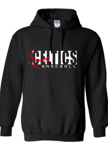 PCHS Celtics Baseball Gildan Hooded Sweatshirt Available in 2 different colors