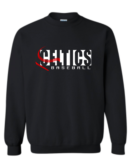 PCHS Celtics Baseball Gildan Crew Sweatshirt Available in 2 different colors