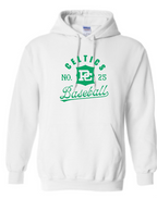 PCHS Celtics Logo Baseball Number Gildan Hooded Sweatshirt Available in 4 different colors