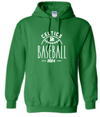 PCHS Celtics Baseball Year Gildan Hooded Sweatshirt Available in 4 different colors