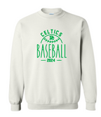 PCHS Celtics Baseball Year Gildan Crew Sweatshirt Available in 4 different colors