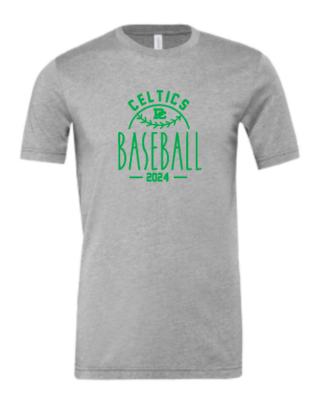 PCHS Celtics Baseball year BELLA T shirt Available in 4 different colors