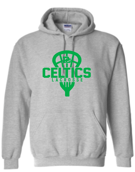PCHS Celtics Lacrosse Gildan Hooded Sweatshirt Available in 4 different colors