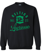 PCHS Celtics Logo Lacrosse Number Gildan Crew Sweatshirt Available in 4 different colors