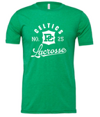 PCHS Celtics Logo Lacrosse Number BELLA T shirt Available in 4 different colors