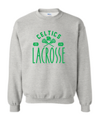 PCHS Celtics Lacrosse Year Gildan Crew Sweatshirt Available in 4 different colors