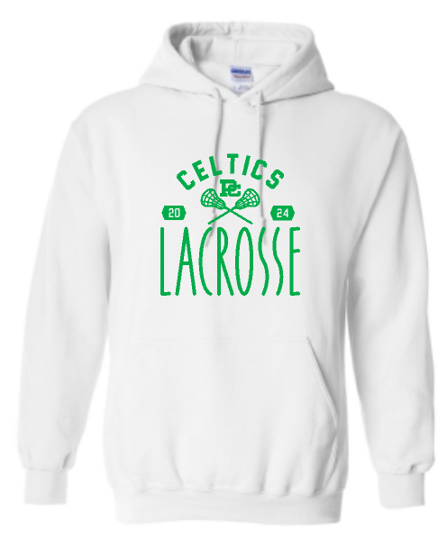PCHS Celtics Lacrosse Year Gildan Hooded Sweatshirt Available in 4 different colors