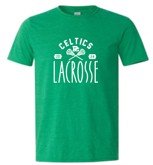 PCHS Celtics Lacrosse Years Gildan Softstyle T shirt Available in 4 different colors