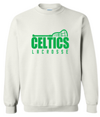 PCHS Celtics Lacrosse Stick Gildan Crew Sweatshirt Available in 4 different colors
