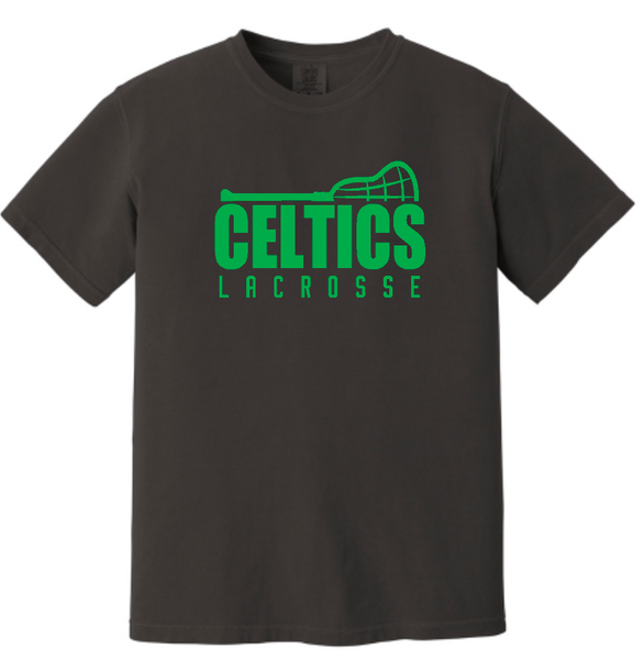 PCHS Celtics Lacrosse Stick Comfort Colors T shirt Available in 2 different colors