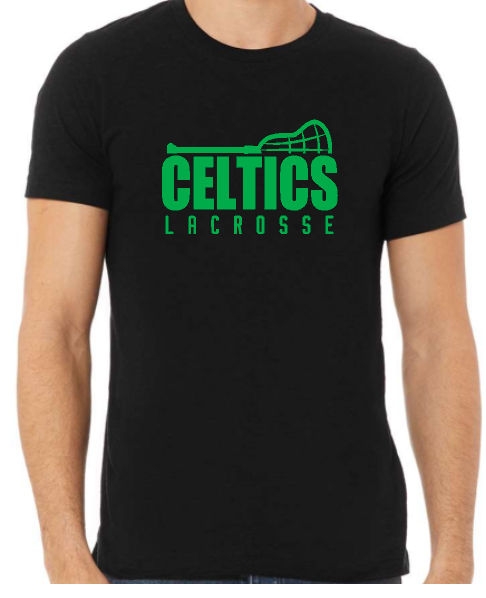 PCHS Celtics Lacrosse Stick BELLA T shirt Available in 4 different colors