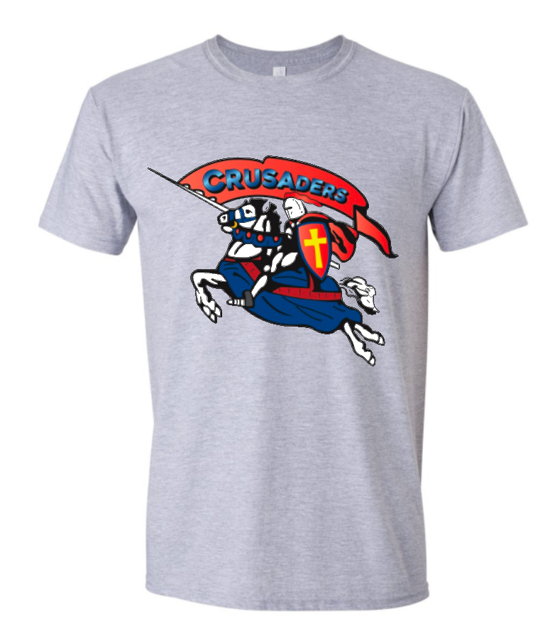 Crusaders Spirit Wear Logo Gray Shirt