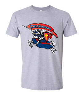 Crusaders Spirit Wear Logo Gray Shirt