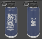 Crusaders Personalized Water bottle Options choose from 32oz or 20oz