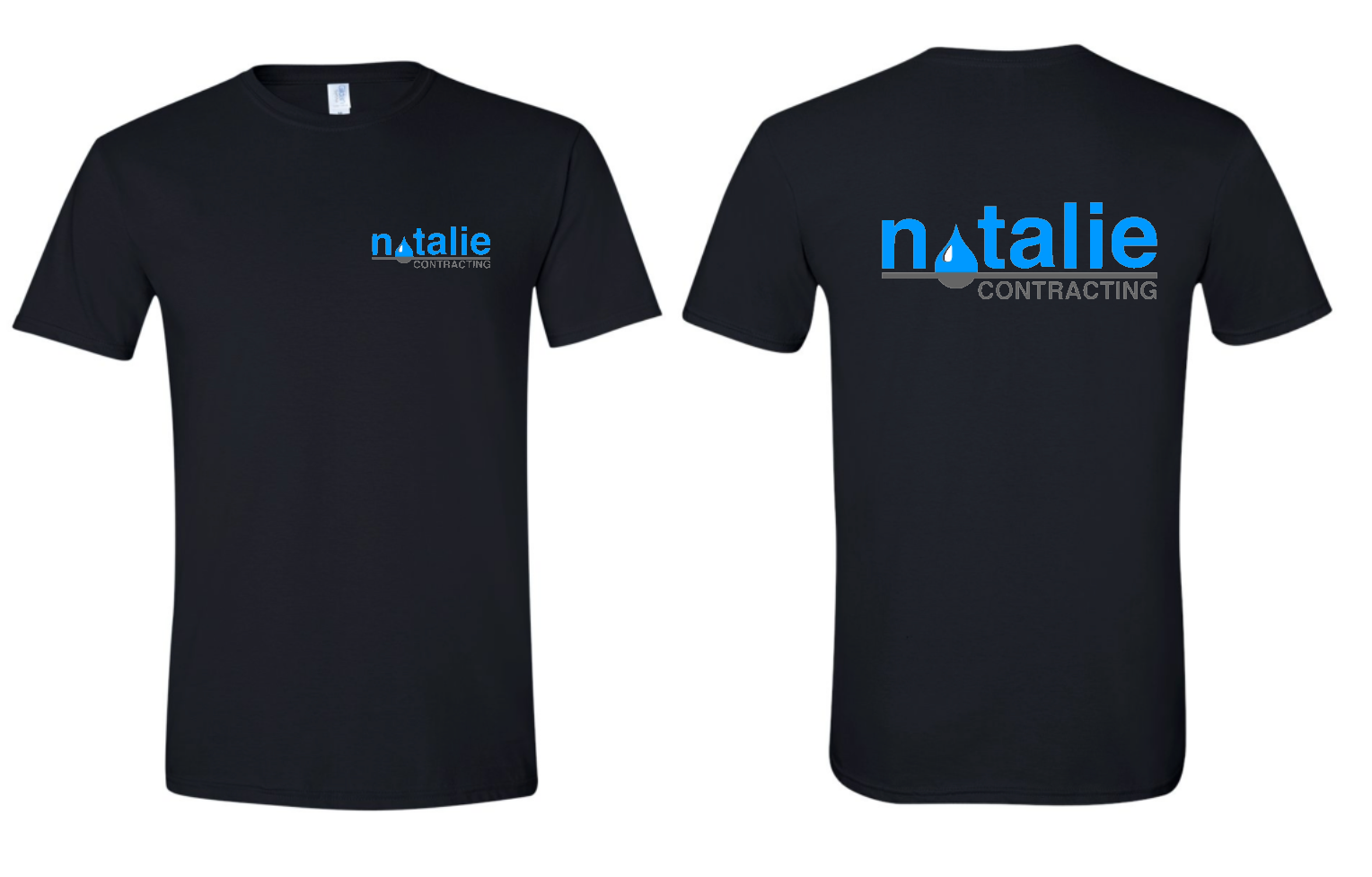 Natalie Contracting Logo Shirt Choose from many colors sizes youth-adult