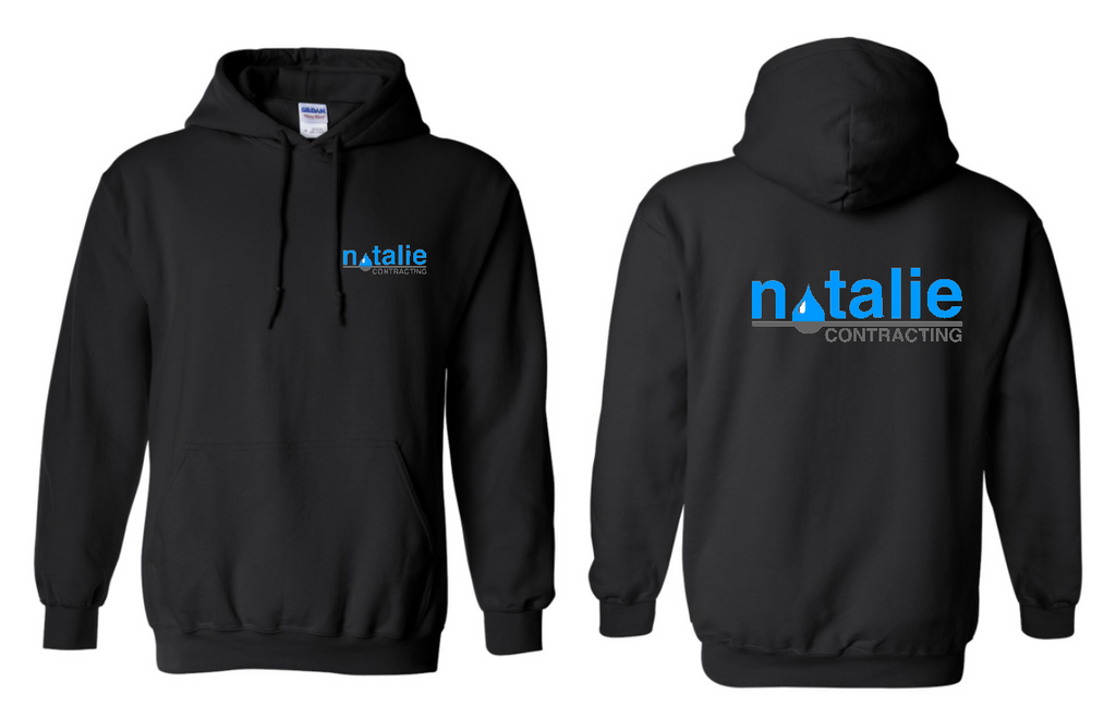 Natalie Contracting Logo Sweatshirt Hooded Color options sizes youth-adult