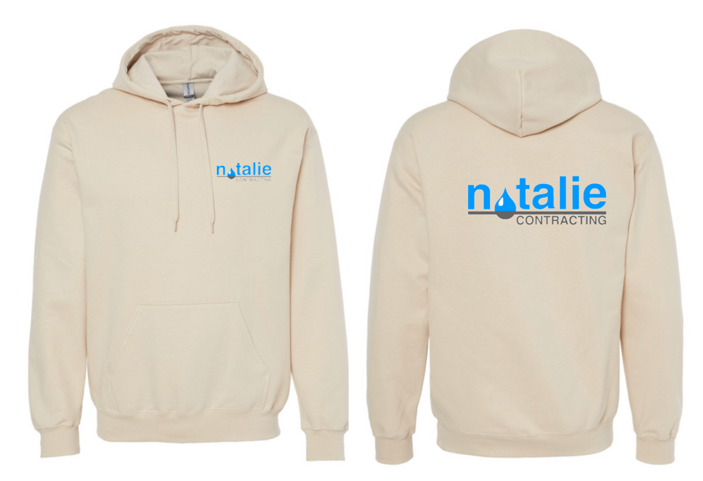 Natalie Contracting Logo Sweatshirt Hooded Color options sizes youth-adult