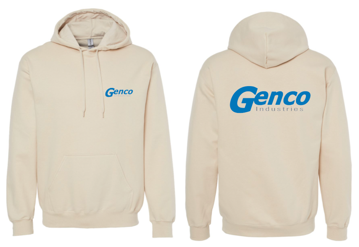 Genco Logo Sweatshirt Hooded Color options sizes youth-adult