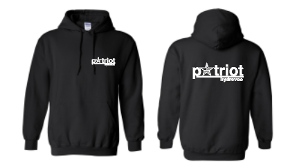 Patriot Logo Sweatshirt Hooded Color options sizes youth-adult
