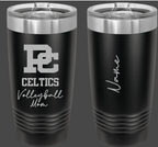 PC Volleyball Mom 20oz personalized Travel Mug Choose from 2 colors