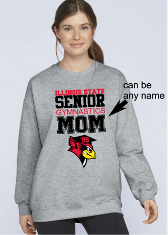 ISU Gymnastics Senior Crewneck Sweatshirt Toddler-Adult