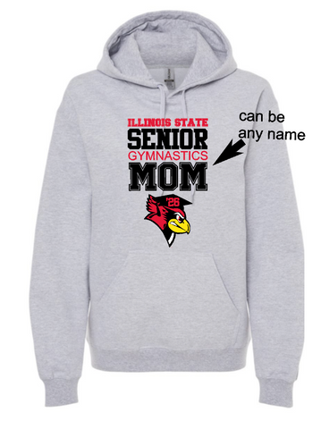 ISU Gymnastics Senior Hooded Sweatshirt Toddler-Adult