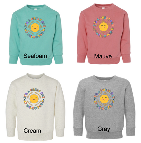 It's a great day at Wilco PreK T Sweatshirt