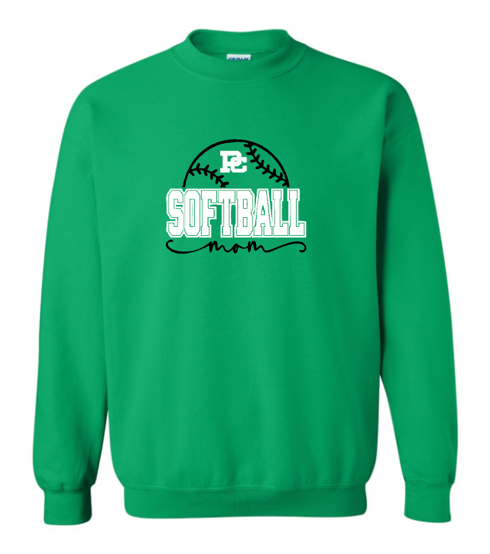 PCHS Celtics Softball Mom Gildan Crew Sweatshirt Available in 3 different colors