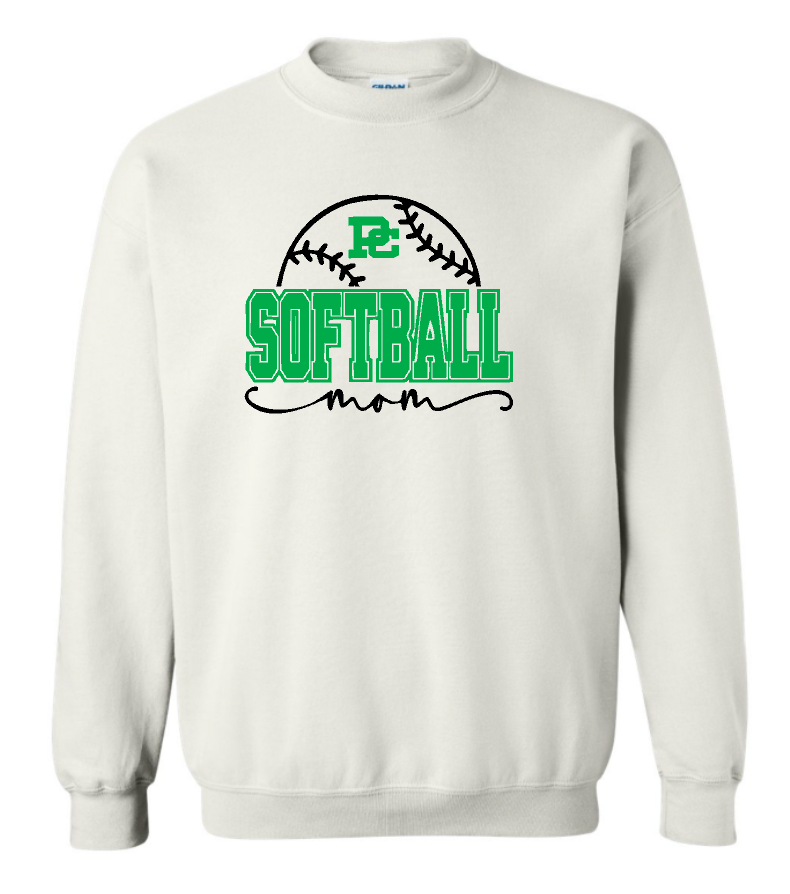 PCHS Celtics Softball Mom Gildan Crew Sweatshirt Available in 3 different colors