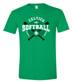Design #4 PCHS Celtics Softball T shirt Available in 3 different colors
