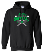 Design #4 PCHS Celtics Softball Gildan Hooded Sweatshirt Available in 3 different colors
