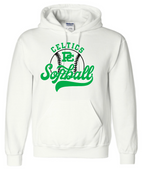 Design #5 PCHS Celtics Softball Gildan Hooded Sweatshirt Available in 3 different colors