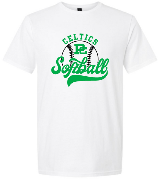 Design #5 PCHS Celtics Softball T shirt Available in 3 different colors