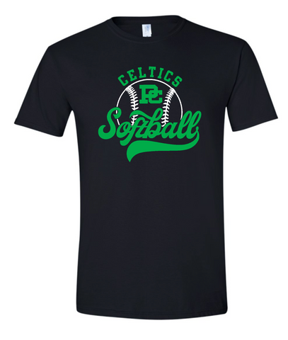 Design #5 PCHS Celtics Softball T shirt Available in 3 different colors