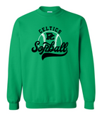 Design #5 PCHS Celtics Softball Gildan Crew Sweatshirt Available in 3 different colors