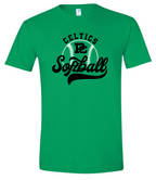 Design #5 PCHS Celtics Softball T shirt Available in 3 different colors