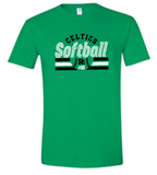 Design #6 PCHS Celtics Softball T shirt Available in 3 different colors
