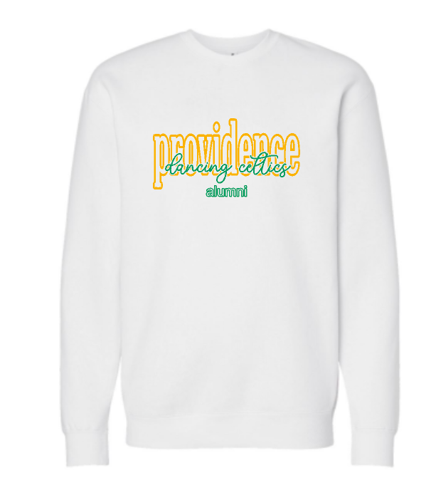 Independent Crewneck Sweatshirt Dancing Celtics Alumni Choose from White or Gray