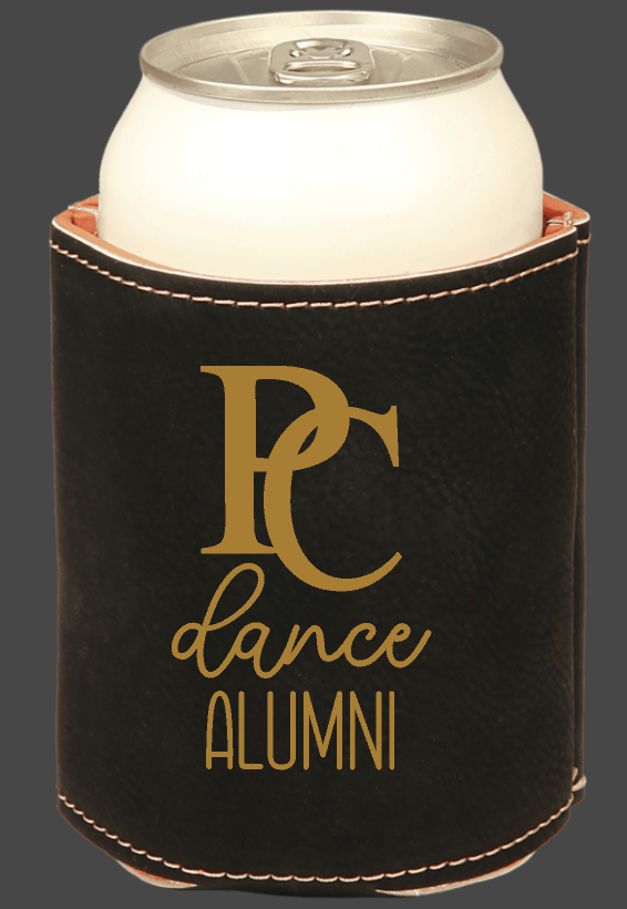 Dancing Celtics Personalized Leather Koozie Choose from can size or slim size