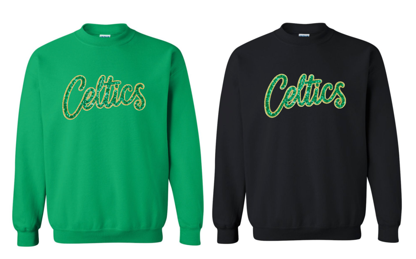 NEW Limited Qty. Celtics Sequin sweatshirt choose color