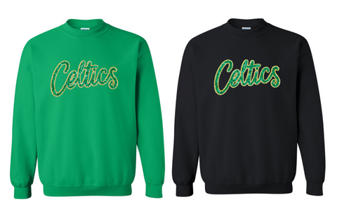 NEW Limited Qty. Celtics Sequin sweatshirt choose color
