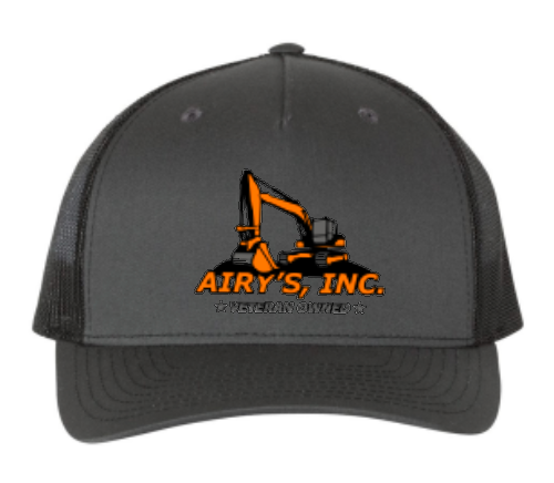 Airy's Logo Embroidered Richardson trucker hat Choose from 2 colors