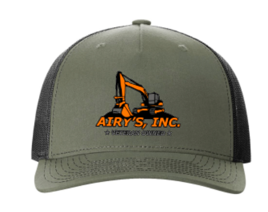 Airy's Logo Embroidered Richardson trucker hat Choose from 2 colors