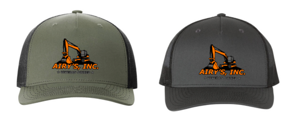 Airy's Logo Embroidered Richardson trucker hat Choose from 2 colors